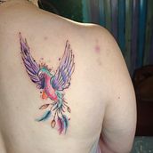 Mi proyecto del curso: Técnicas de tatuaje estilo acuarela: arte sobre piel. Un progetto di Illustrazione tradizionale, Pittura, Pittura ad acquerello e Design di tatuaggi di Luisa Linares - 01.02.2023