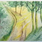My project for course: Dreamy Watercolor Landscapes: Paint with Light. Painting, and Watercolor Painting project by artmartin311 - 03.18.2023