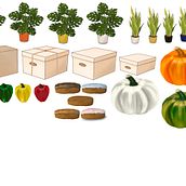 Some clipart/PNG style doodles pieces I have spent some time playing around with on procreate. . Ilustrasi tradisional proyek oleh whiz_craft_mama - 11.13.2022