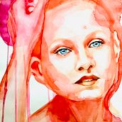 Mein Abschlussprojekt für den Kurs: Aquarellporträts: Erfasse den Charakter des Modells . Een project van  Beeldende kunst, Schilderij, Aquarelschilderen y  Portrettekening van Claudia - 18.03.2023