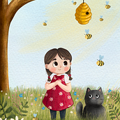 My project for course: Children’s Illustration with Procreate: Paint Magical Scenes. Projekt z dziedziny Trad, c, jna ilustracja, Ilustracja c, frowa, Ilustracje dla dzieci, Malarstwo c, frowe i Książka obrazkowa użytkownika nicole_965516 - 18.03.2023