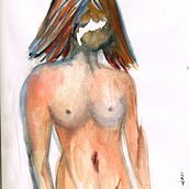 Pain. Traditional illustration, Drawing, and Watercolor Painting project by Nana NS - 03.19.2023