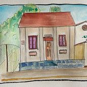 My project for course: Urban Sketching: Create Expressive Cityscapes. Un proyecto de Pintura, Bocetado, Dibujo, Pintura a la acuarela, Sketchbook e Ilustración con tinta de Luciano Fier - 19.03.2023