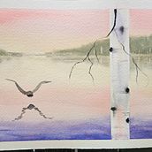 My project for course: Atmospheric Landscapes in Watercolor . Fine Arts, Painting, and Watercolor Painting project by Dorothy Mullenix - 03.19.2023