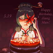 3.19 (Dislyte Fanart of Jiang Man). Ilustração tradicional projeto de Seny - 19.03.2023
