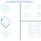 Mi proyecto final de curso: Le Cabanon from le Corbusier. Architecture, Interior Architecture, L, scape Architecture, Architectural Illustration, ArchVIZ & Interior Design project by Stevan Alejandro Camacho Rodriguez - 03.20.2023