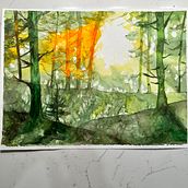 My project for course: Dreamy Watercolor Landscapes: Paint with Light. Painting, and Watercolor Painting project by shawnnaburke - 03.19.2023