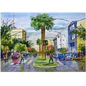 Mi proyecto del curso: Paisajes urbanos en acuarela. Fine Arts, Watercolor Painting, and Architectural Illustration project by Luis Gelman - 03.16.2023