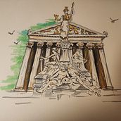 Mi proyecto del curso: Dibujo arquitectónico expresivo con marcadores de colores. Sketching, Drawing, Architectural Illustration, Sketchbook & Ink Illustration project by Noelia Pérez - 03.20.2023