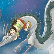 Ghibli Fanart . Een project van Traditionele illustratie van Ashley Hong - 20.03.2023