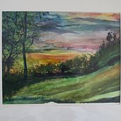 Sunrise . Een project van Schilderij van Michaelle Frank - 20.03.2023