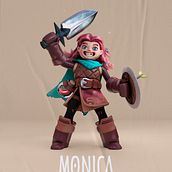 Monica: Modelado profesional de personajes cartoon 3D. 3D, Character Design, Character Animation, 3D Modeling, 3D Character Design, and 3D Design project by Brian Micalucci - 03.20.2023