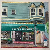 My project for course: Vibrant Urban Illustration with Gouache Paint. Painting, Sketching, Architectural Illustration, and Gouache Painting project by lynnobnp - 03.21.2023