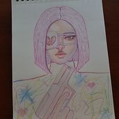 Mi proyecto del curso: Dibujo de retratos llamativos con lápices de colores . % becuf tarafından hazırlanan Çizim, Portre Çizimi, Eskiz defteri, Ve Renkli Kalem Çizimi projesi - 03.20.2023