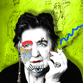 Alda Merini. Een project van Digitale illustratie van Marzia Schenetti - 21.03.2023