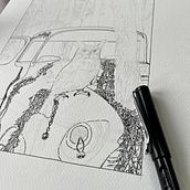 Story art employing techniques and inspiration from this course. . Ink Illustration, Traditional illustration, and Drawing project by Matthew Taylor - 03.18.2023