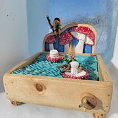 My Fairy Finding project for course: Wooden Automata: Bring Sculptures to Life with Movement. Character Design, Sculpture, To, Design, Art To, s, and Woodworking project by Rupert Appleyard - 03.17.2023