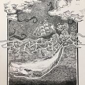 Moby Dick. Un proyecto de Dibujo, Dibujo artístico e Ilustración con tinta de Luccas Nascimento - 22.03.2023