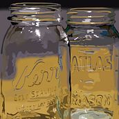Canning Jars. Digital Illustration project by Kimber Burroughs - 03.20.2023