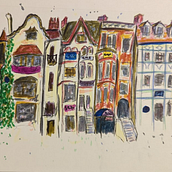 My project for course: Expressive Architectural Sketching with Colored Markers. Een project van  Schetsen,  Tekening,  Architecturale illustratie, Sketchbook y  Illustratie met inkt van melissara5767 - 21.03.2023