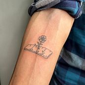 SEGUNDA PRACTICA EN PIEL. Tattoo Design project by Naoli Carreño - 03.22.2023