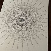 My project for course: The Art of Mandala Drawing: Create Geometric Patterns. Drawing & Ink Illustration project by yume108 - 03.22.2023