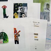 Mon projet du cours : Techniques mixtes d'illustration pour stimuler l'imaginaire. Ilustração tradicional, Artes plásticas, Colagem, Desenho, e Pintura Acrílica projeto de Carole Turini - 30.04.2023