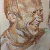 Mi proyecto del curso: Retrato artístico en acuarela. Fine Arts, Painting, Watercolor Painting, and Portrait Drawing project by begobpg74 - 03.22.2023