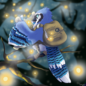 Mon projet du cours : Illustration d’animaux fantastiques sur Procreate Ein Projekt aus dem Bereich Traditionelle Illustration, Design von Figuren, Zeichnung, Digitale Illustration, Stor, telling und Erzählung von fengry - 22.03.2023