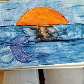 Del mar a la tierra. Design, Fine Arts, Painting, Creativit, Creating with Kids, Sketchbook, and Traditional illustration project by Maria del mar Valle osorio - 03.24.2023