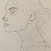 My project for course: Graphite Line Drawing for Portrait Sketchbooking. Een project van  Beeldende kunst,  Schetsen,  Tekening,  Portrettekening y Sketchbook van Zeke Syrcle - 22.03.2023