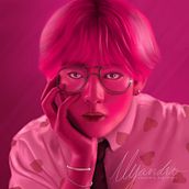 V - PINK. Traditional illustration project by alejcc9611 - 05.20.2020