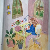Mi proyecto del curso: Sketchbook para explorar tu estilo de dibujo. Un proyecto de Ilustración tradicional, Bocetado, Creatividad, Dibujo, Pintura a la acuarela, Sketchbook y Pintura gouache de Andrea Castro - 22.03.2023