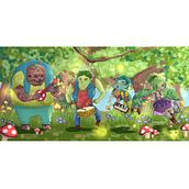 Los 4 músicos mágicos del bosque~. Traditional illustration, Character Design, Digital Illustration, Children's Illustration, and Narrative project by Samantha Rojas - 03.22.2023