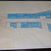Perspectiva de cocina para trabajo final en el instituto.. Un projet de Design , Architecture, Pa, sagisme et Illustration architecturale de Jésica Palacio - 23.03.2023
