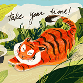 Tigres. Un proyecto de Ilustración tradicional de Elisangela Shiomi - 23.03.2023