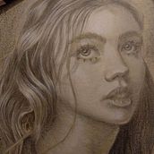 My project for course: Realistic Portrait with Coloured Pencils. Ilustração tradicional, Artes plásticas, Desenho a lápis, Desenho, Desenho de retrato, Desenho realista, Desenho artístico, e Desenho com lápis de cor projeto de kataxan - 23.03.2023
