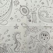 Bajo del mar  Ein Projekt aus dem Bereich Traditionelle Illustration, Erweiterungsentwicklung, Design von Garderoben, Musterdesign, Modedesign, Prägung, Textildruck und Design von Alejandra Estrada - 23.03.2023