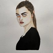 Mi proyecto del curso: Retrato en acuarela a partir de una fotografía Ein Projekt aus dem Bereich Traditionelle Illustration, Aquarellmalerei und Porträtzeichnung von Solanlly Andrea Monroy Cruz - 24.03.2023
