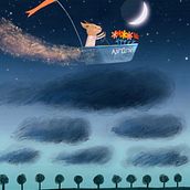 Mein Abschlussprojekt für den Kurs: Kinderbuchillustrationen in Procreate: Male magische Szenerien. Un proyecto de Ilustración tradicional, Ilustración digital, Ilustración infantil, Pintura digital y Álbum ilustrado						 de Felicita - 25.03.2023