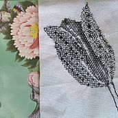 My project for course: Introduction to Blackwork Embroidery. Un progetto di Ricamo e Textile Design di Romanee Karunchintadit - 23.03.2023