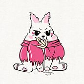 50 tons de rosa. Ilustração tradicional projeto de Alana Brasil - 26.03.2023