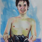 My project for course: The Human Figure in Watercolor. Traditional illustration, Fine Arts, Painting, Watercolor Painting, Realistic Drawing, and Figure Drawing project by Sérgio Dantas - 03.27.2023