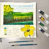 Meu projeto do curso: Caderno de viagem em aquarela. Traditional illustration, Watercolor Painting, Architectural Illustration, and Sketchbook project by Luhana Stresser - 03.26.2023