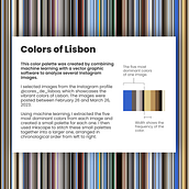 Visualizing color changes of an IG profile over a course of one month. Information Design, Interactive Design & Infographics project by robilaci - 03.26.2023