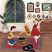 Rainy days. . Ilustrație tradițională, Design de caractere, Desen, Ilustrație digitală, Stor, telling, Ilustrație pentru copii & Instagram de Maria Carranza - 03.27.2023