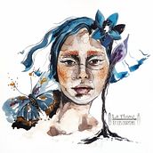 Mon projet du cours : Portrait illustré à l’aquarelle. Un projet de Illustration traditionnelle, Beaux Arts, Peinture, Dessin, Aquarelle, Dessin de portrait , et Dessin artistique de Emma Wallace - 27.03.2023