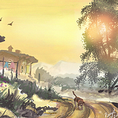 My project for course: Digital Background Painting for Animation. Traditional illustration, Animation, Digital Illustration, and Digital Painting project by kranjit33 - 03.15.2023