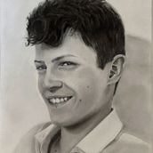 Mi proyecto del curso: Retrato realista con lápiz de grafito. Un progetto di Illustrazione tradizionale, Belle arti, Bozzetti, Disegno a matita, Disegno, Disegno di ritratti, Disegno realistico, Disegno artistico e Disegno anatomico di Nieves Vicente de la Morena - 27.03.2023