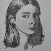 My project for course: Introduction to Portrait Drawing. Fine Arts, Pencil Drawing, Drawing, Portrait Drawing, Artistic Drawing, and Figure Drawing project by Gabriela Quiñonez - 03.27.2023